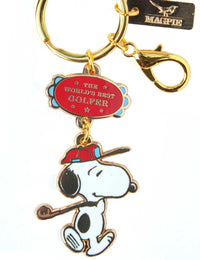 Snoopy World's Best Keychain - Golfer