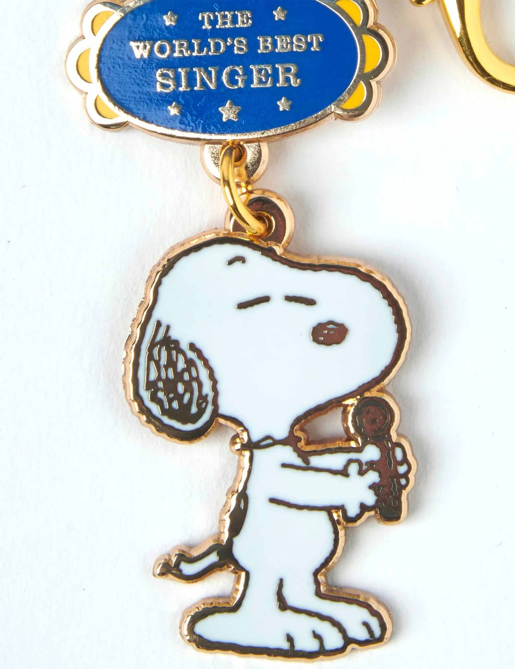 Snoopy World's Best Keychain - Singer