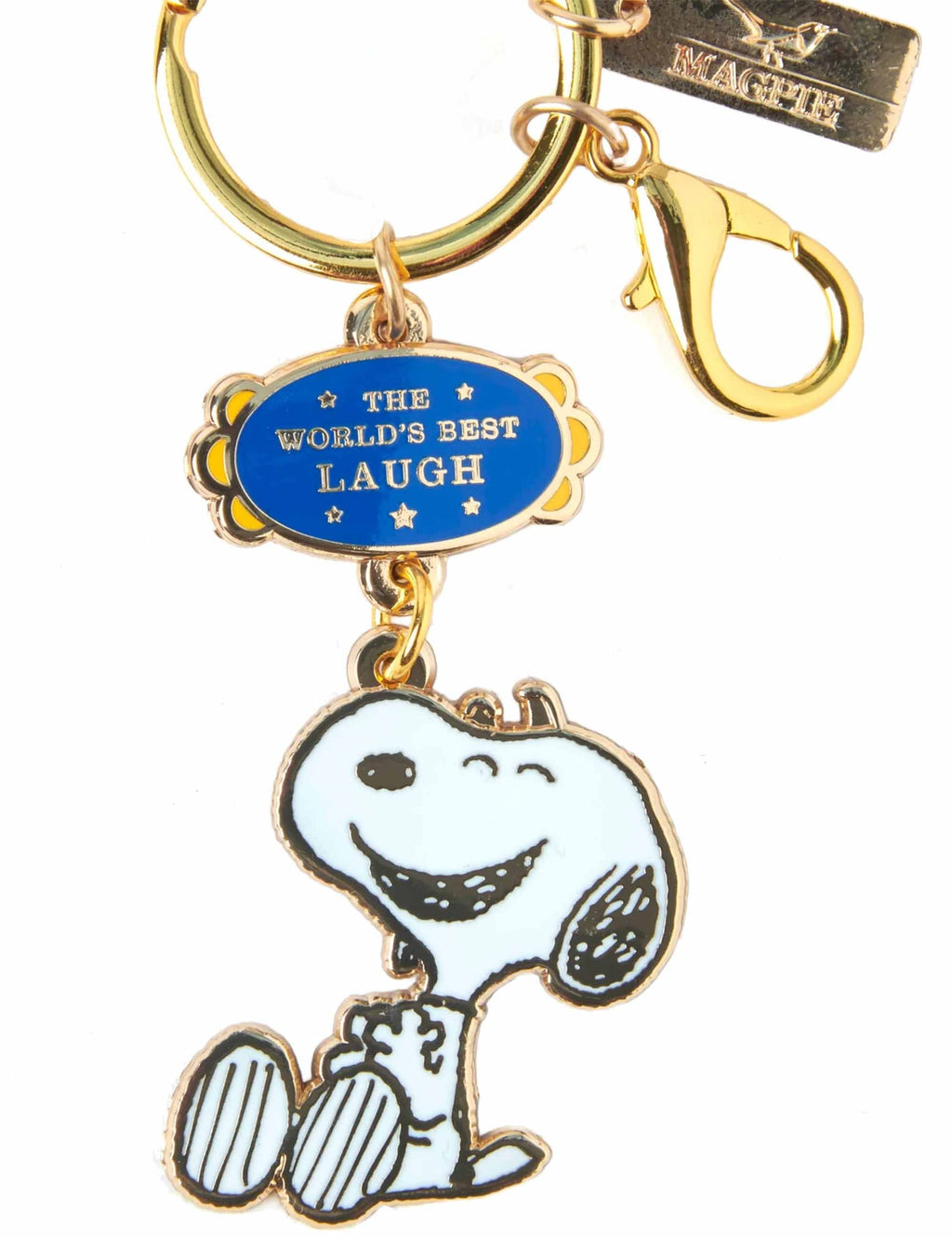 Snoopy World's Best Keychain - Laugh