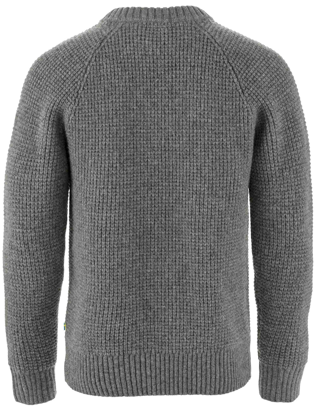 Ovik Waffle Knit Crew Sweater - Grey