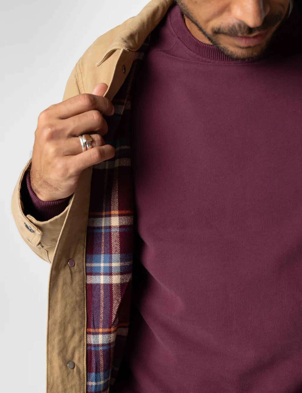 Basset Fleece Lined Jacket - Flint