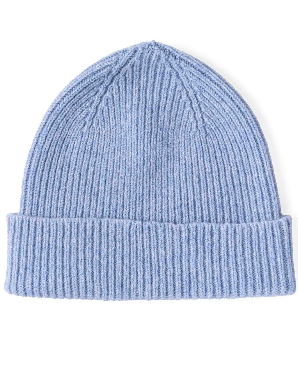 Clyde Lambswool Wool Beanie Hat - Glacier Blue