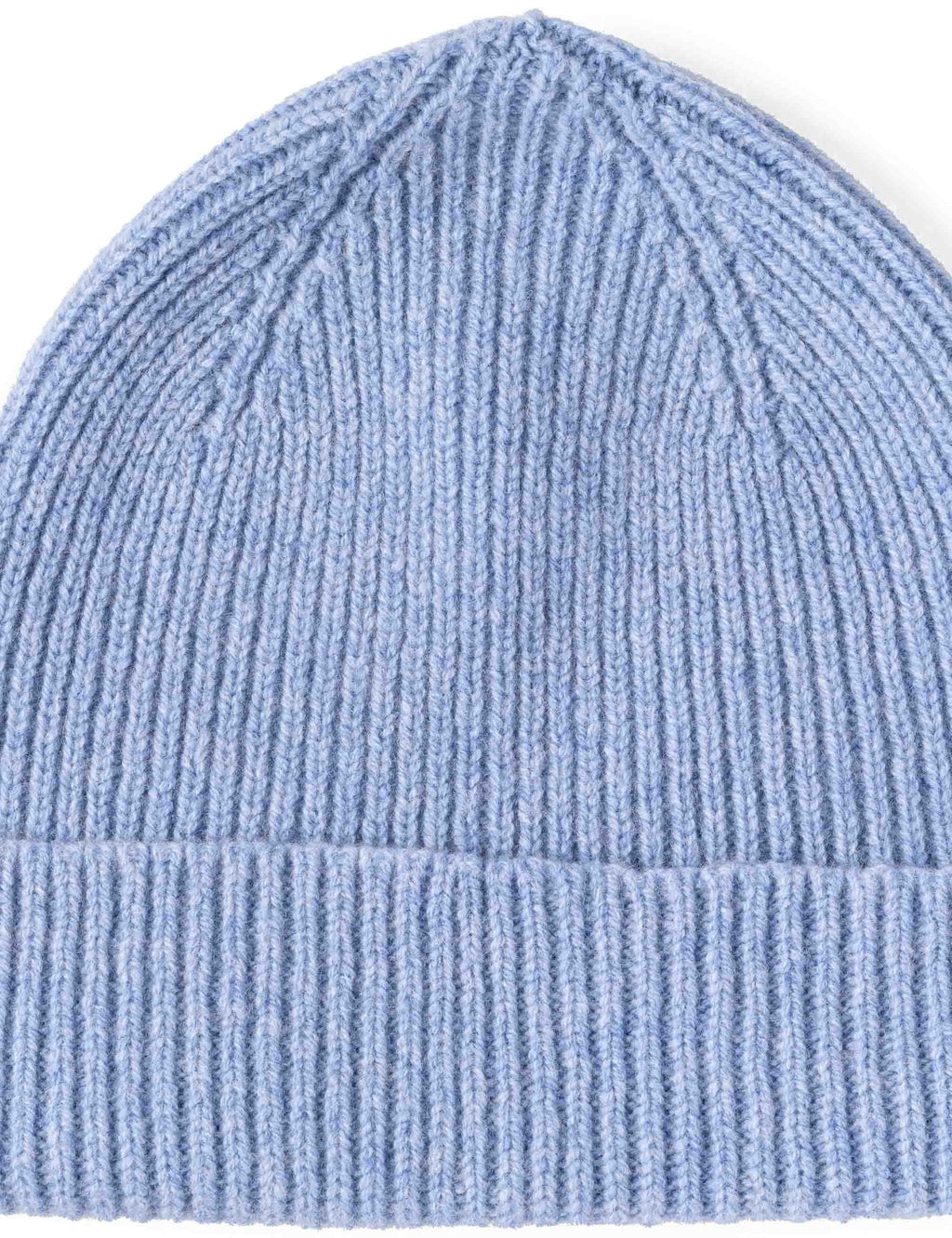 Clyde Lambswool Wool Beanie Hat - Glacier Blue