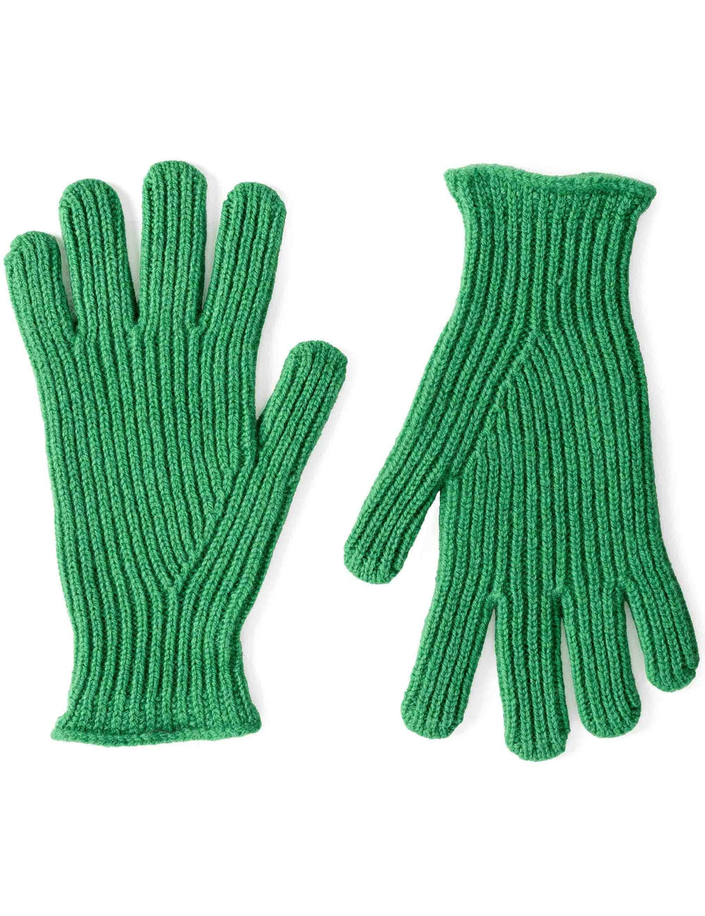 Clyde Lambswool Gloves - Billiard Green