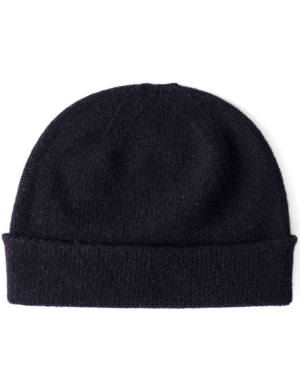 Lennox Lambswool Wool Beanie Hat - Navy