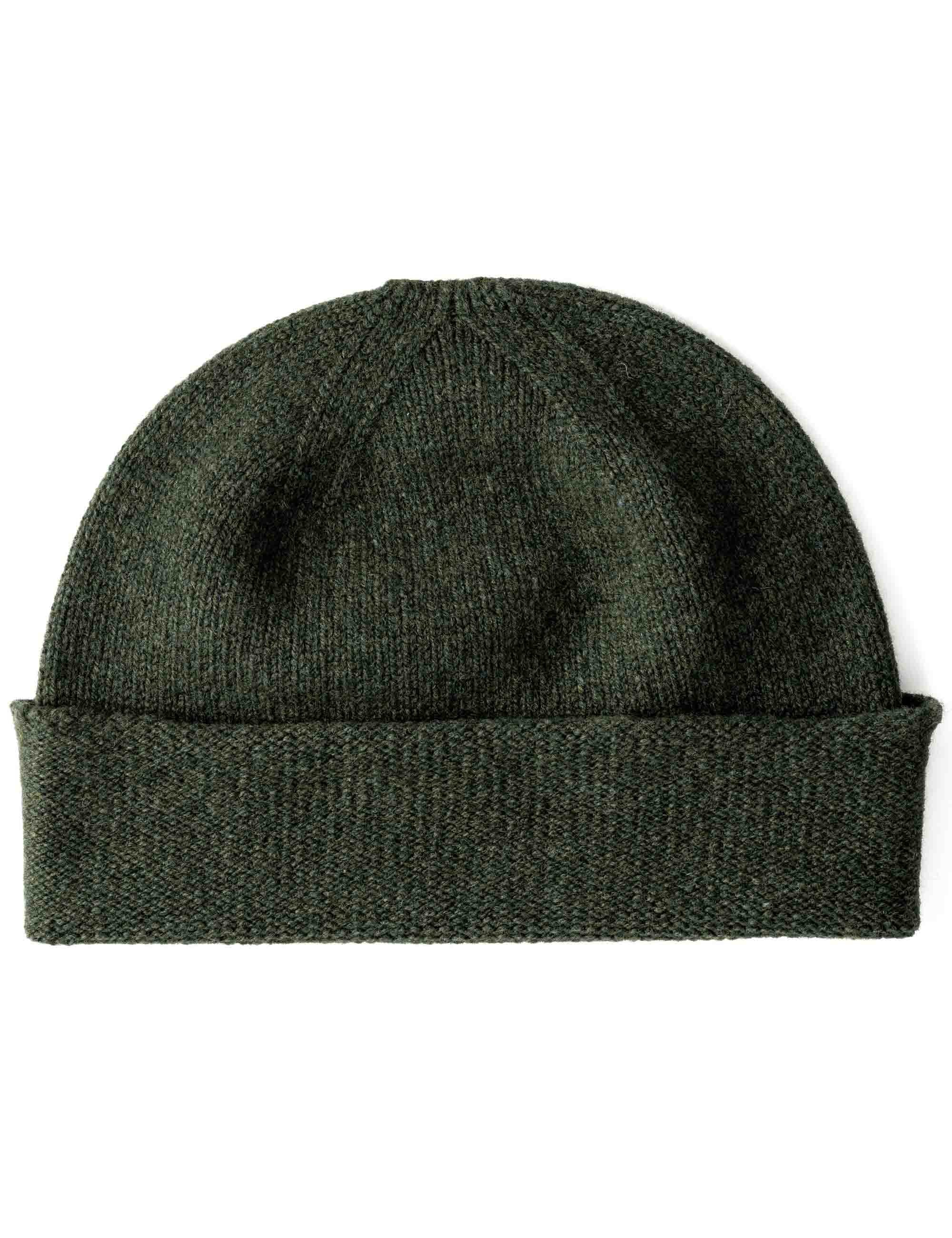 Lennox Lambswool Wool Beanie Hat - Rosemary