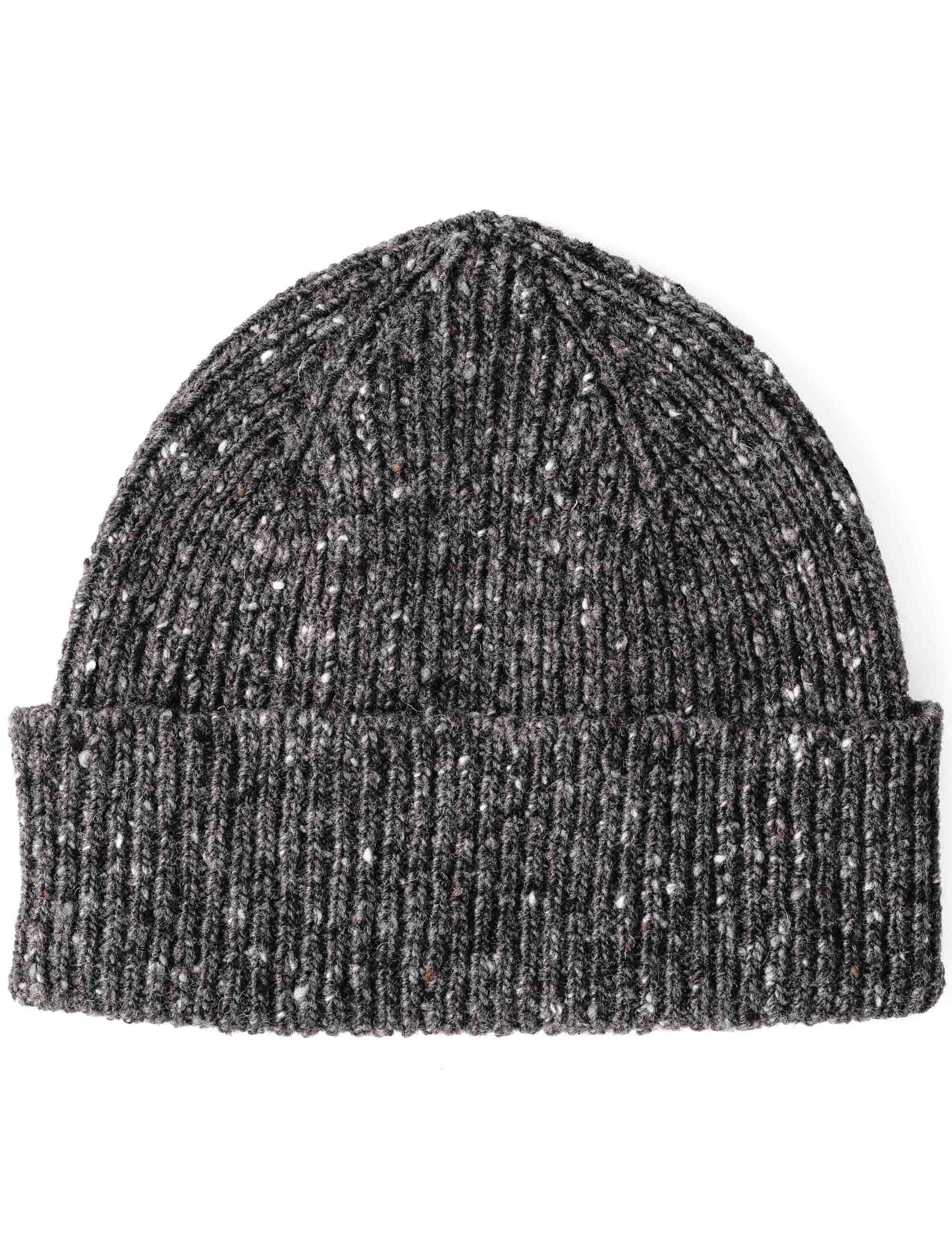 Shin Donegal Wool Beanie Hat - Unshin