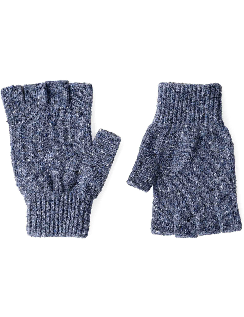Shin Donegal Wool Fingerless Gloves - Finn