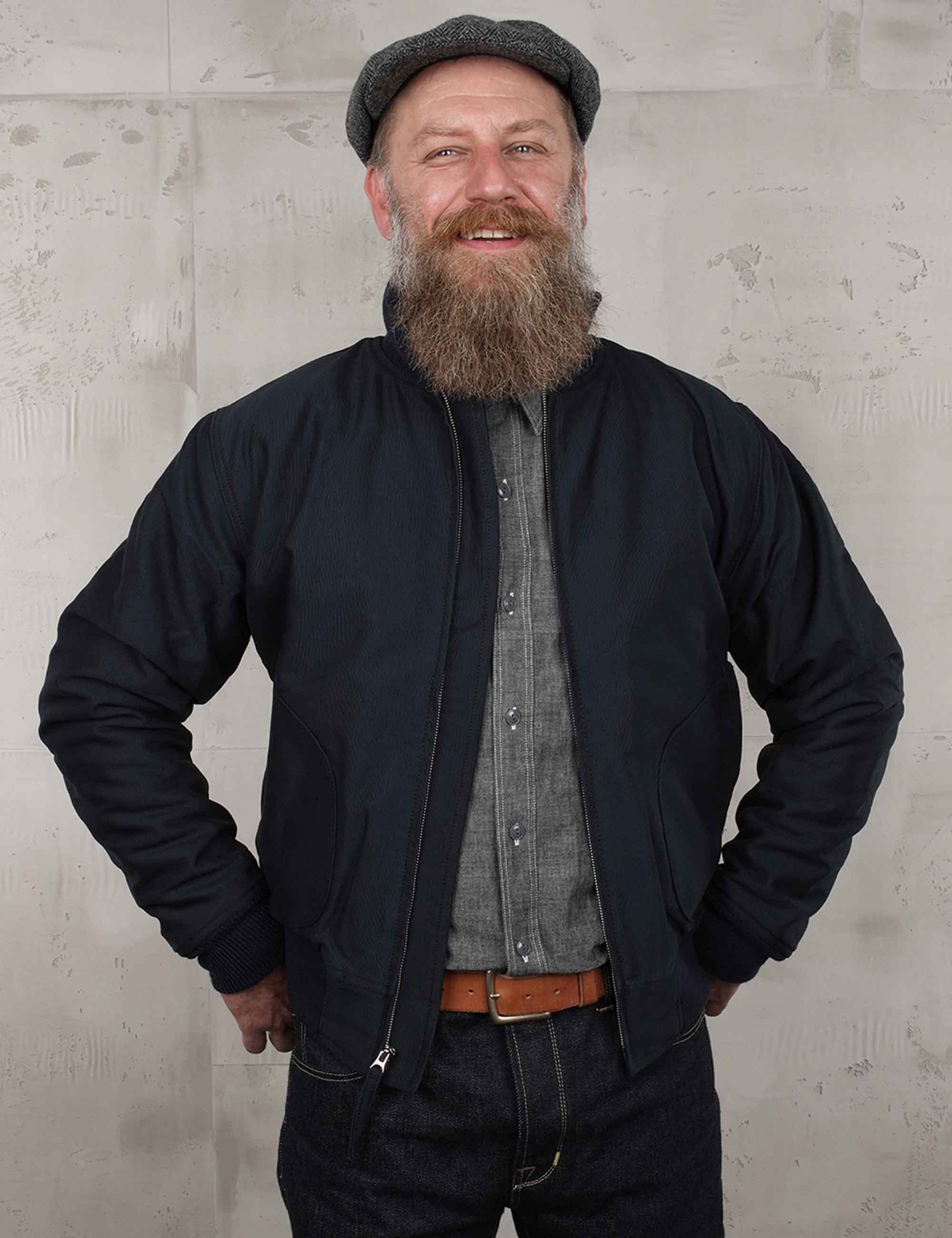 Pike Brothers - 1942 Deck Zip Jacket - Blue