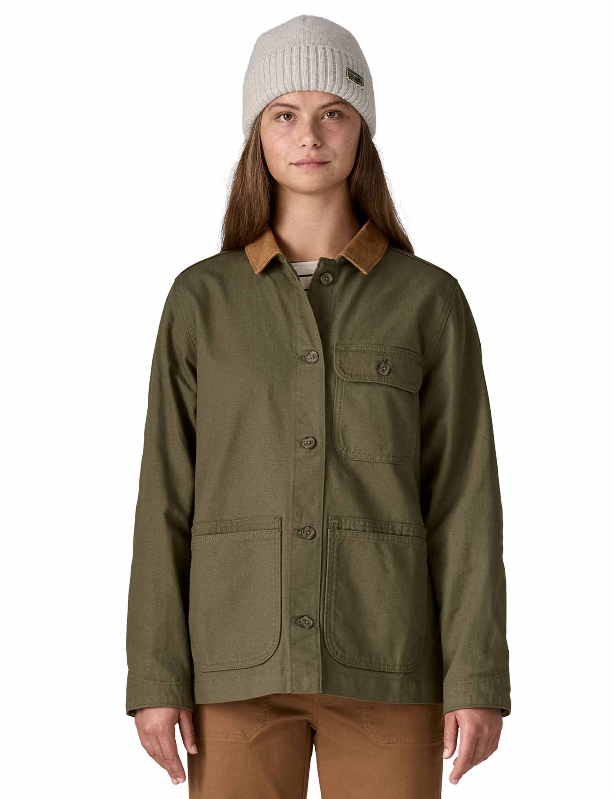 Patagonia Women's Point Reyes Canvas Jacket - Basin Green