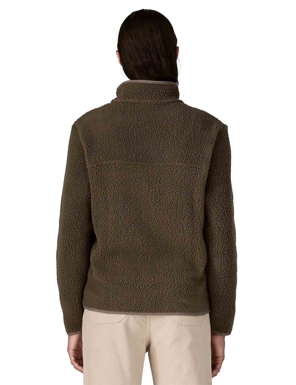 Women's Retro Pile Fleece Jacket - Otter Brown