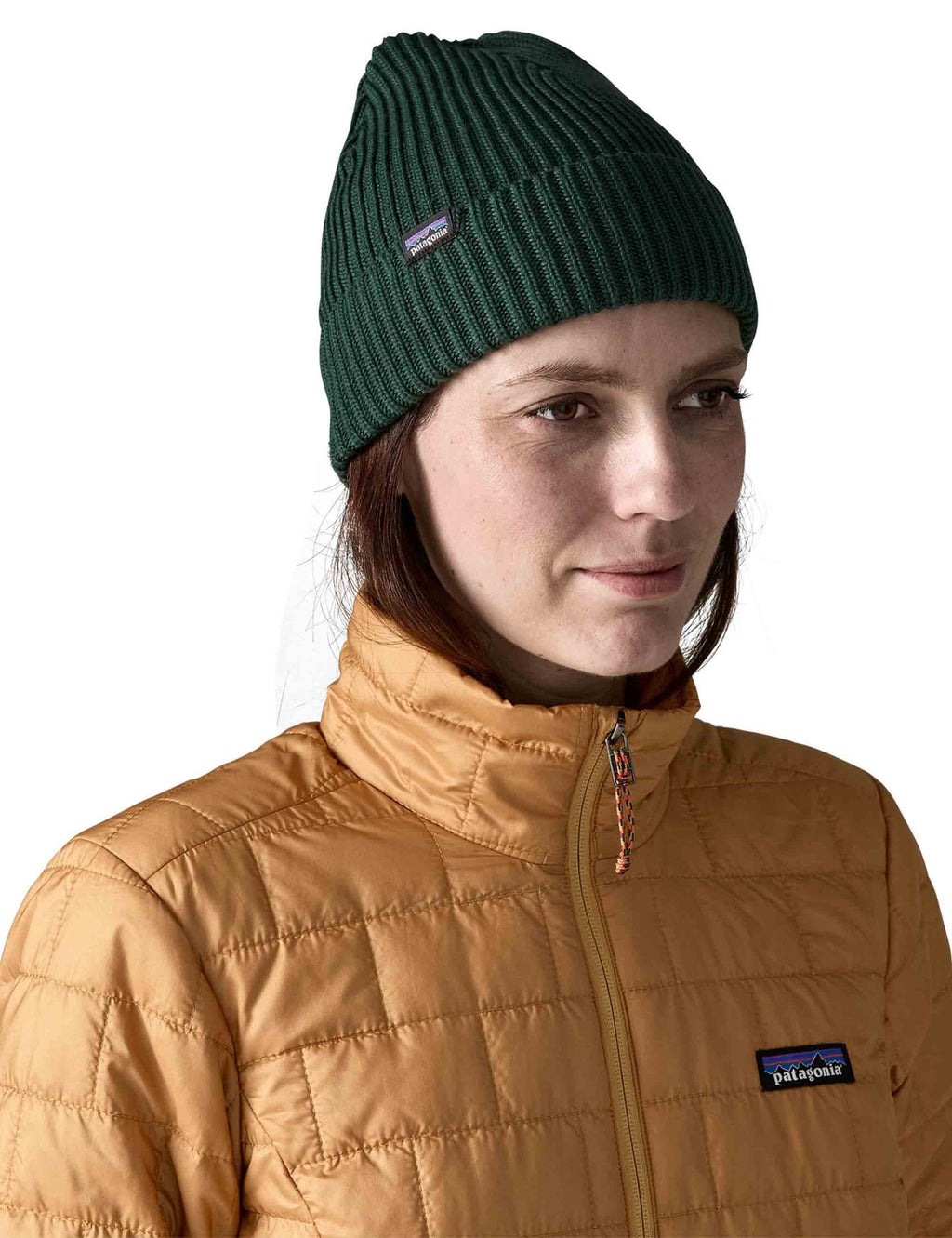 Fisherman's Rolled Beanie Hat - Cascade Green