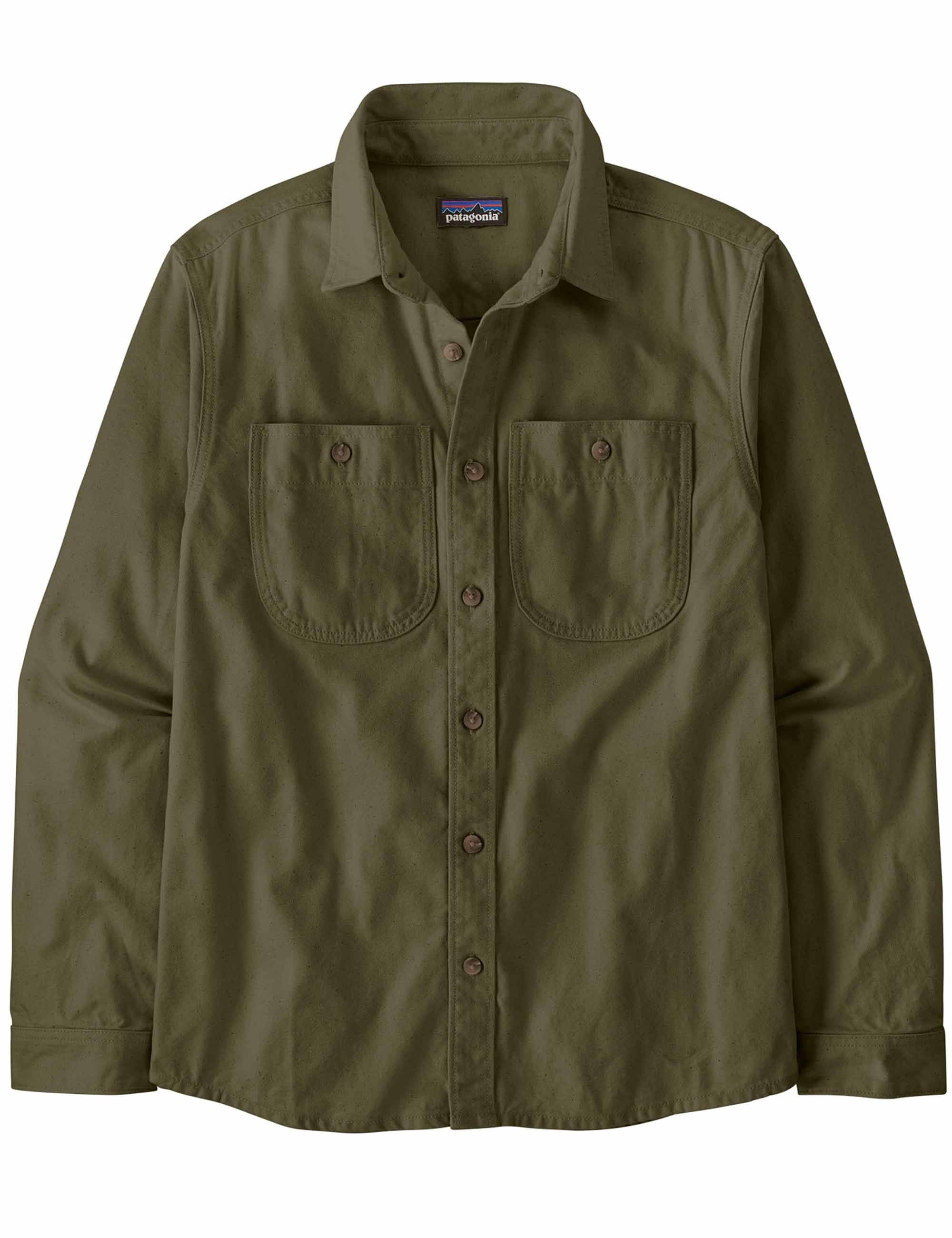 Patagonia Point Reyes Canvas Shirt - Basin Green