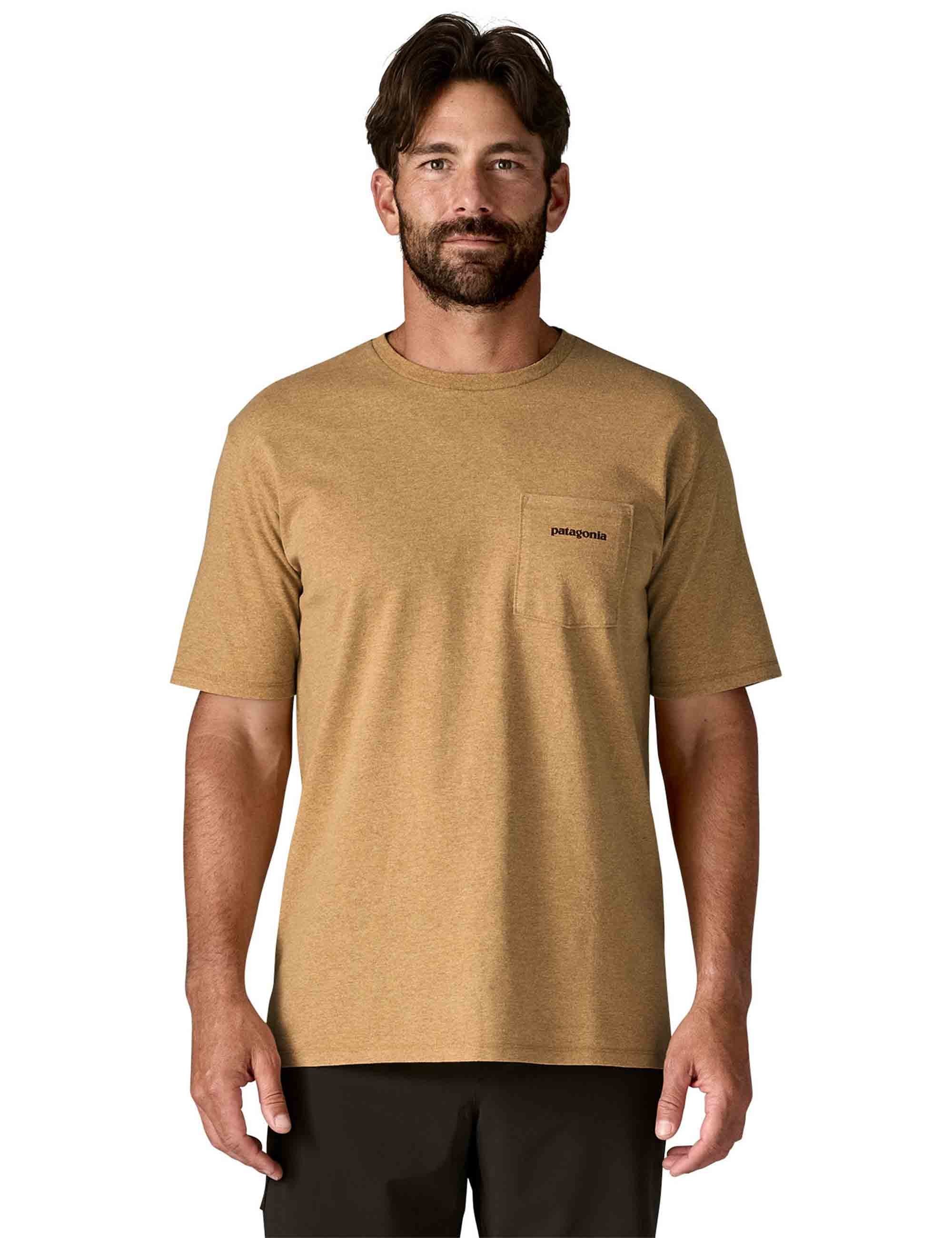 Patagonia Boardshort Logo Pocket Responsibili-Tee - Talon Gold
