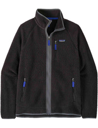 Retro Pile Fleece Jacket - Black w/Forge Grey