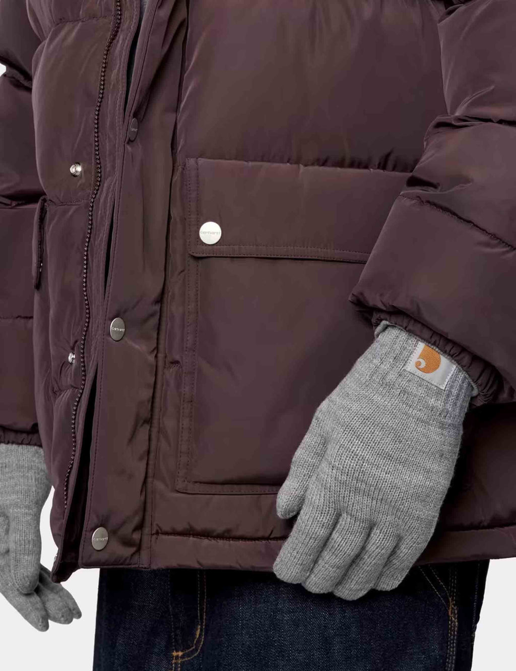 Watch Gloves - Grey Heather