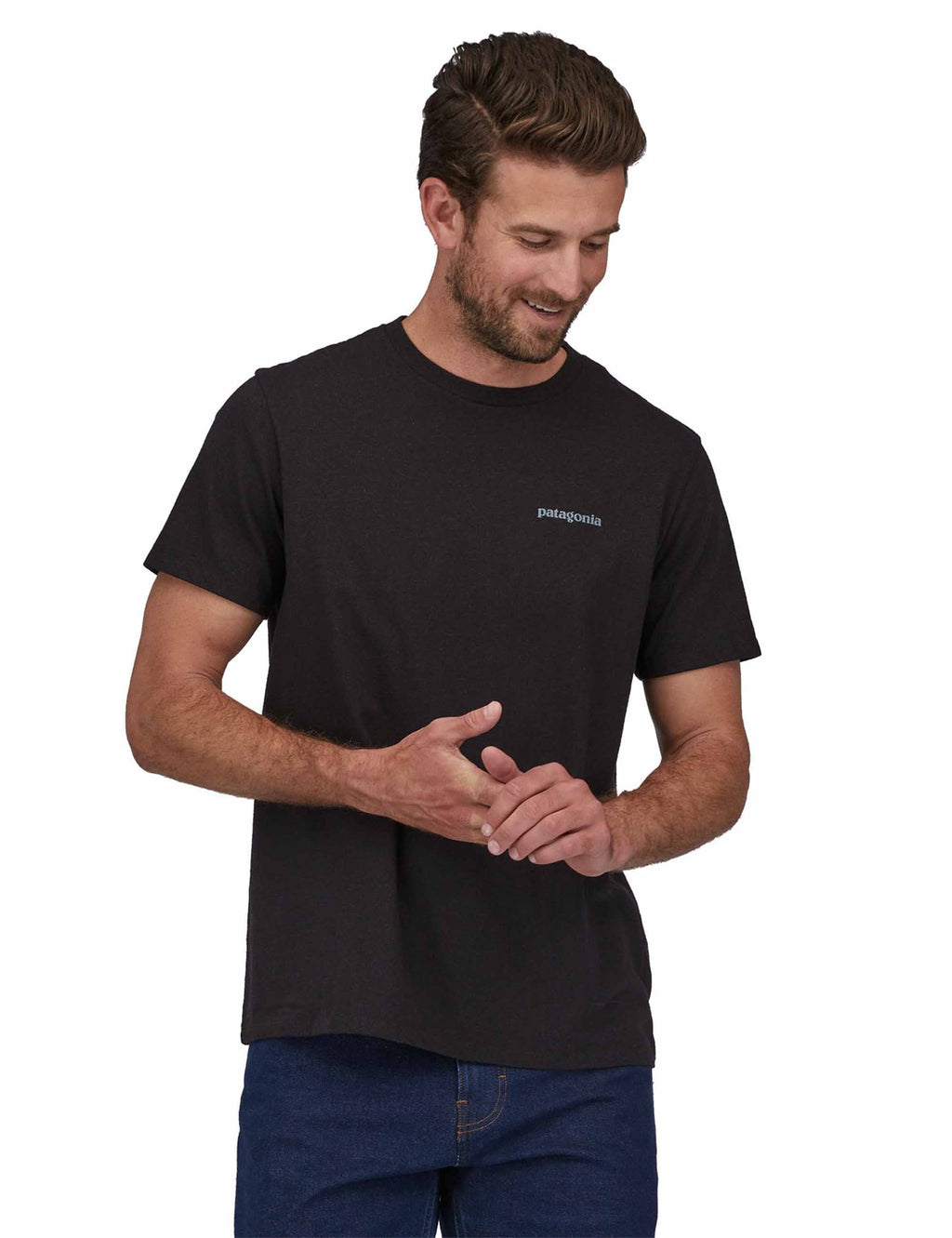 Fitz Roy Icon Responsibli T-Shirt - Ink Black