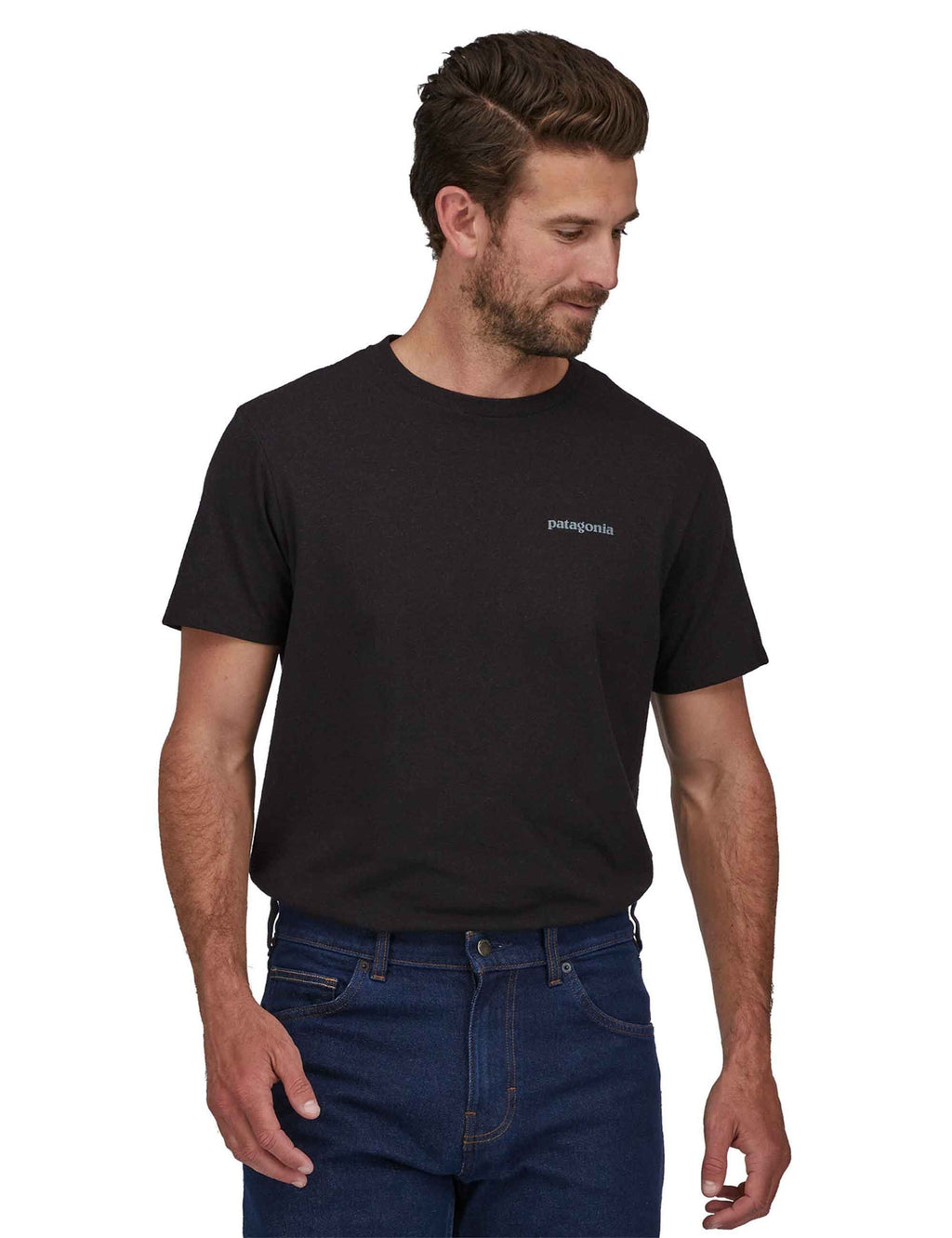 Fitz Roy Icon Responsibli T-Shirt - Ink Black