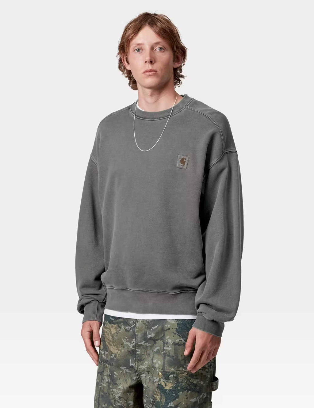 Vista Crew Sweat - Black (Garment Dyed)