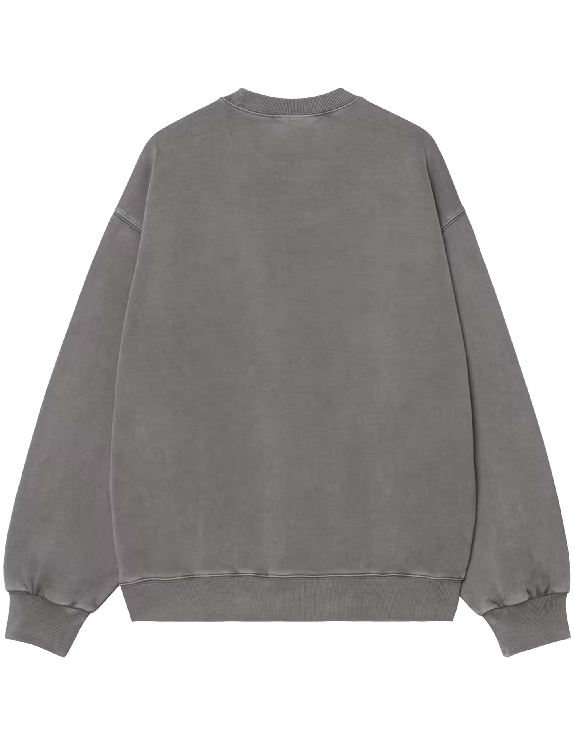 Vista Crew Sweat - Black (Garment Dyed)