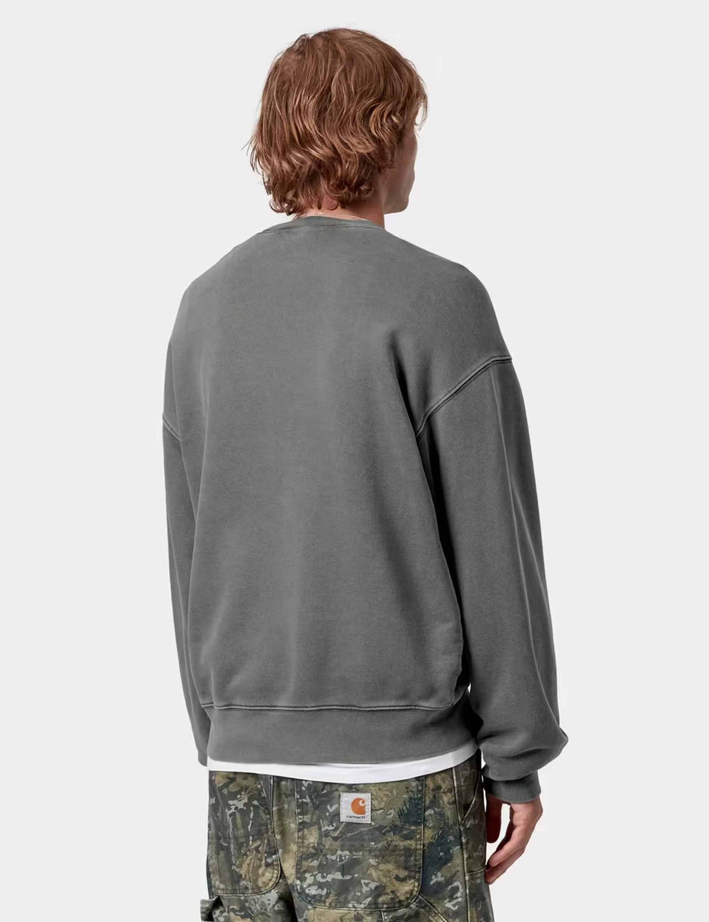 Vista Crew Sweat - Black (Garment Dyed)
