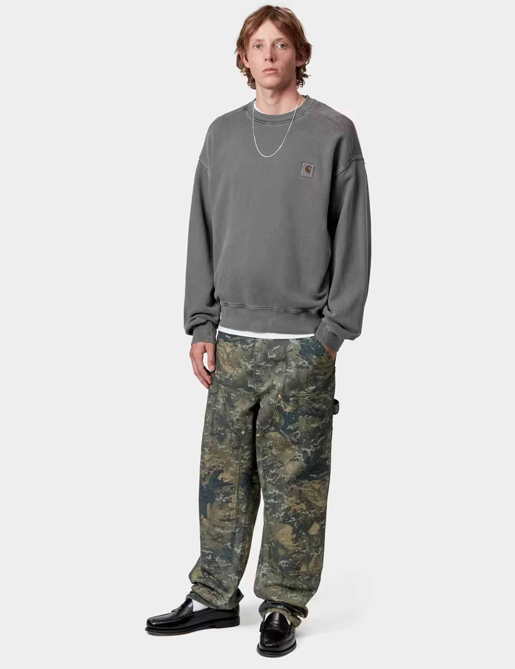 Vista Crew Sweat - Black (Garment Dyed)