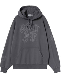 Hackwork Hooded Sweatshirt - Porphyry/Fleur De Sel