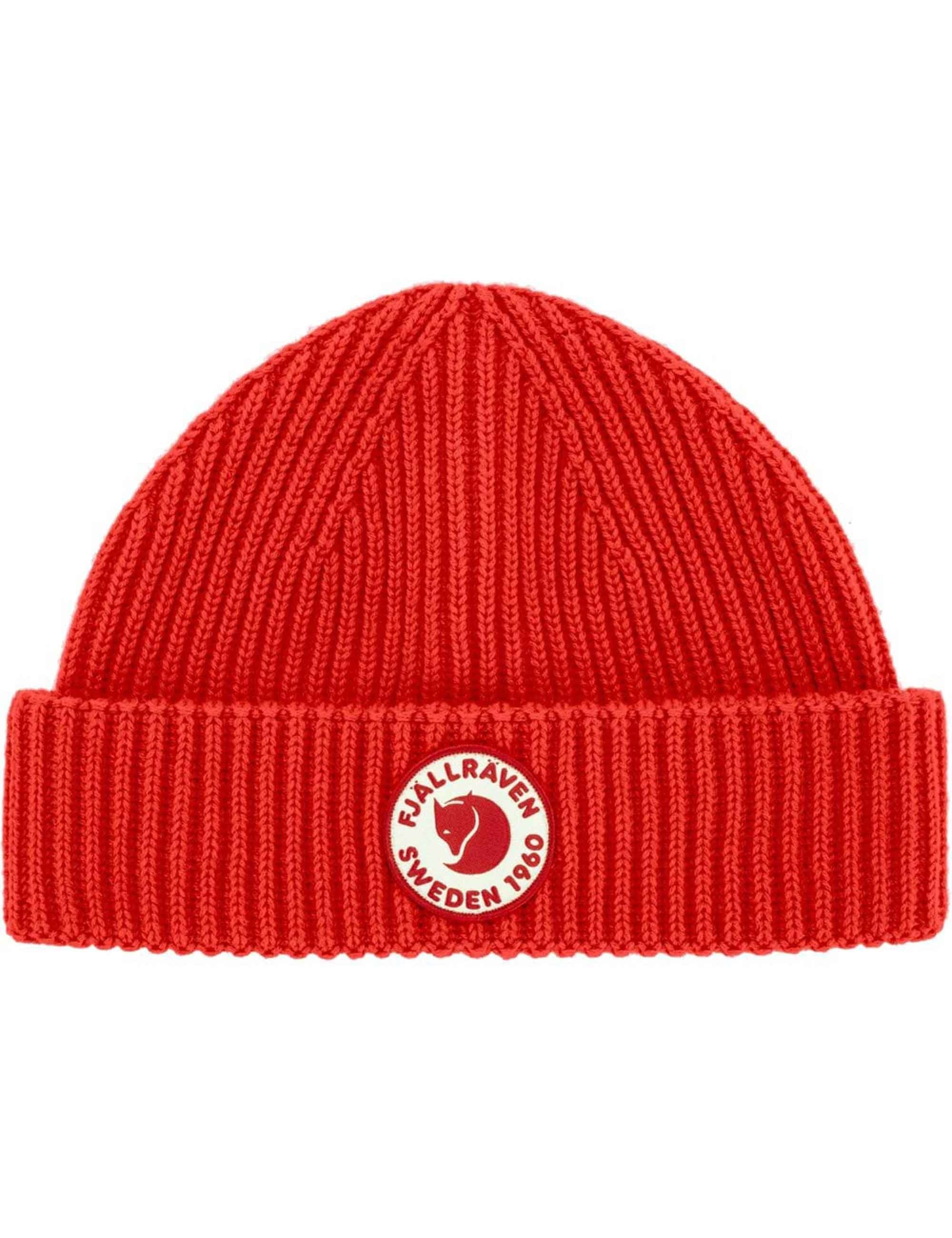 Fjallraven 1960 Lite Logo Beanie Hat - True Red