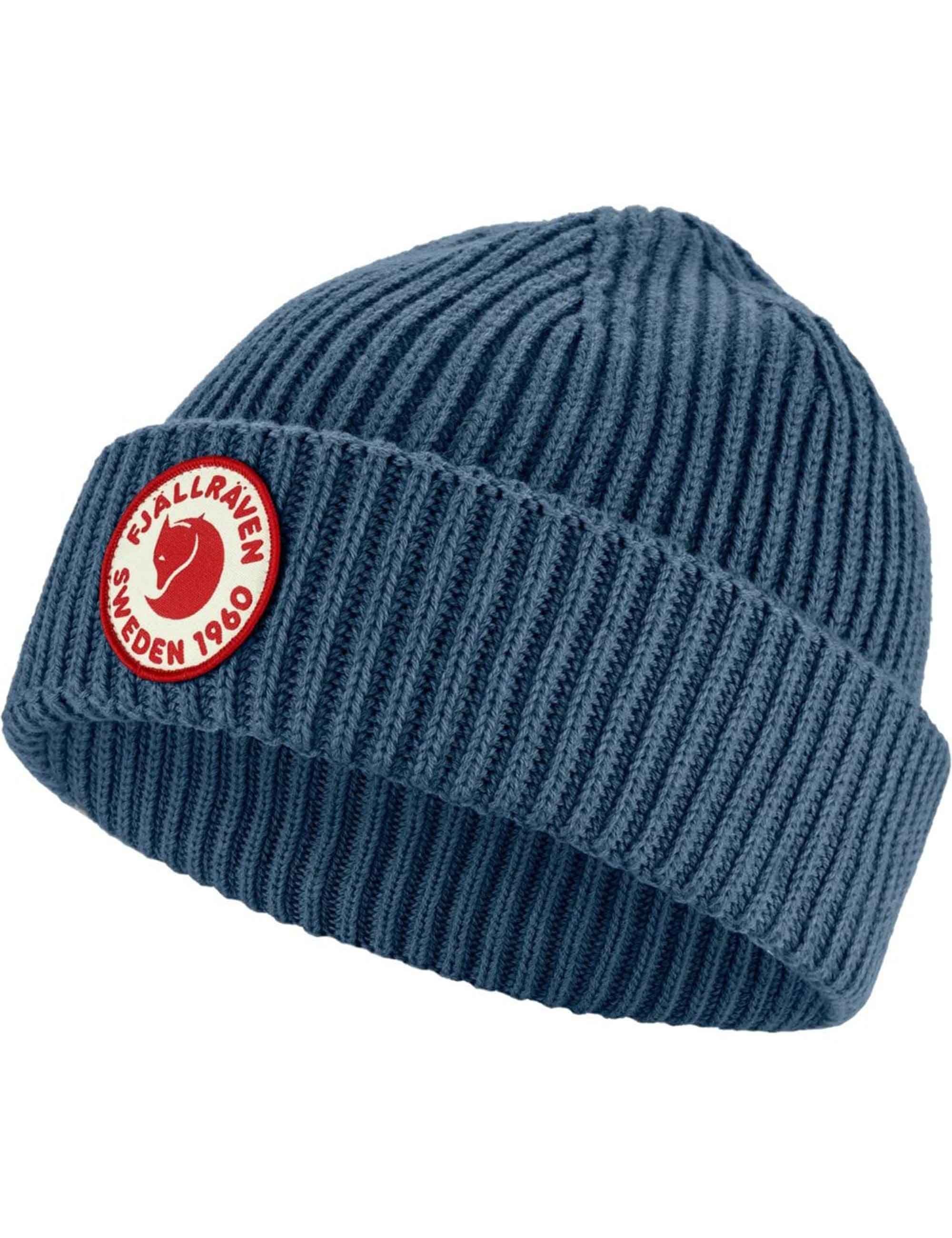 Fjallraven 1960 Lite Logo Beanie Hat - Indigo Blue