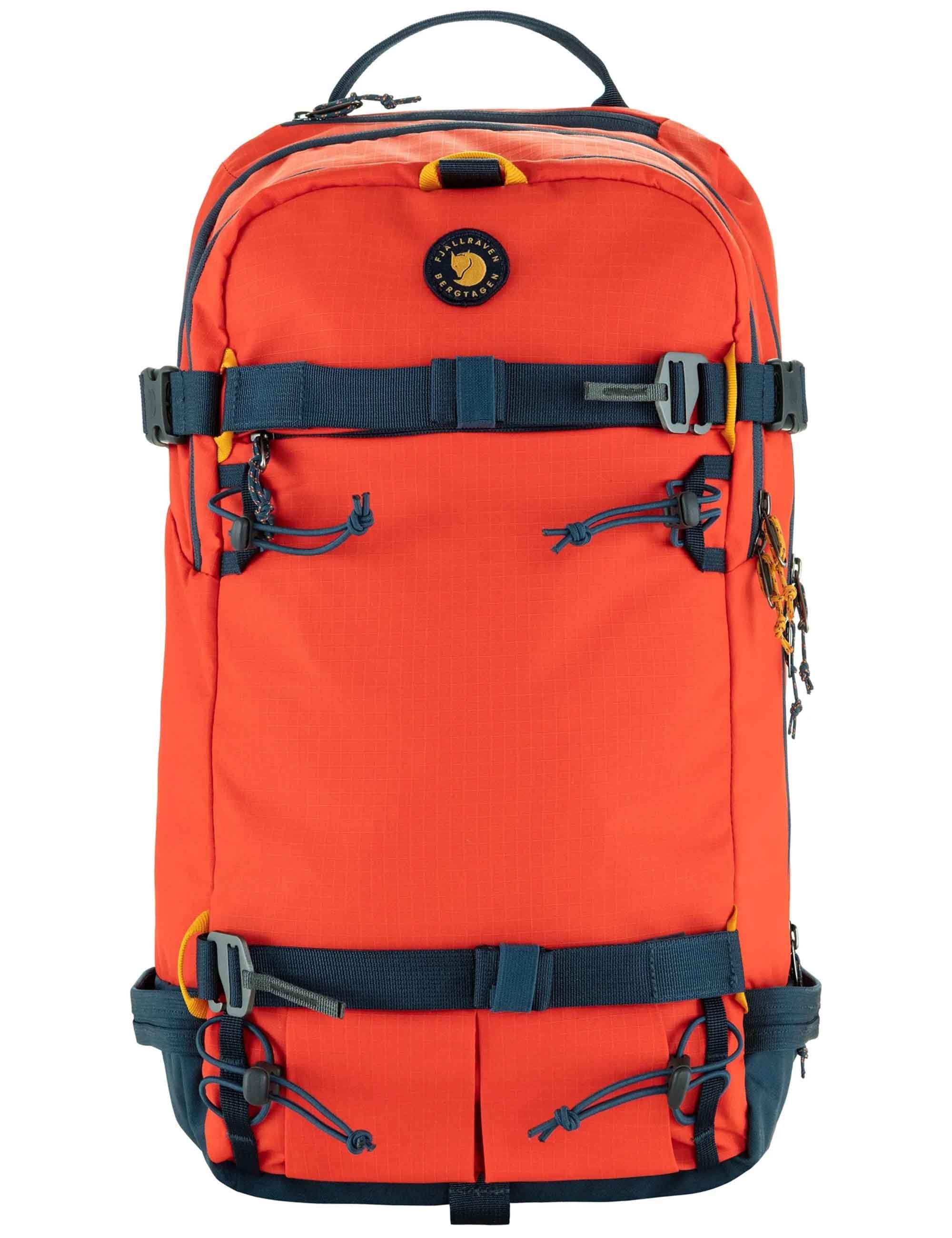 Fjallraven Bergtagen Touring 22L Backpack - Flame Orange-Mountain Blue