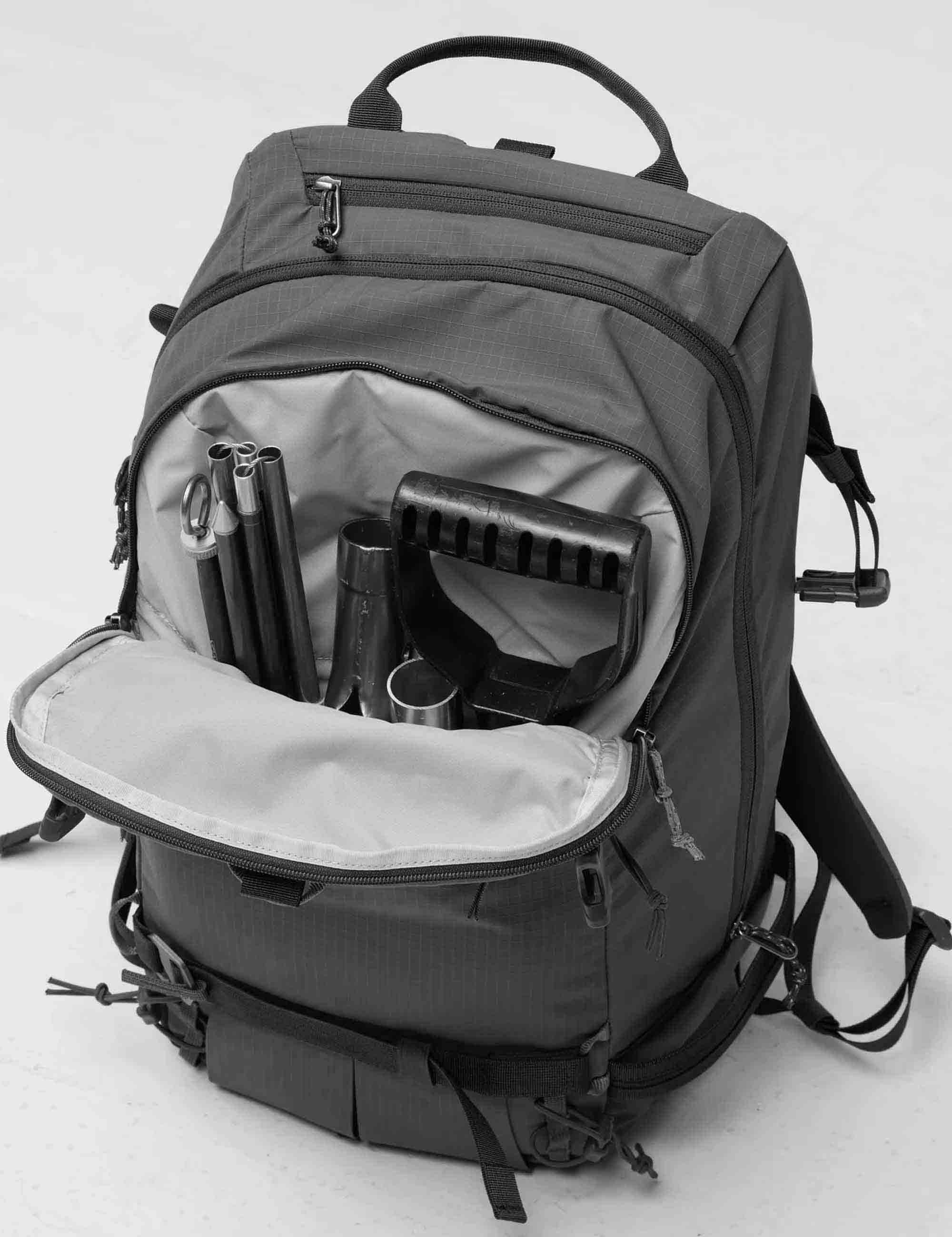 Fjallraven Bergtagen Touring 22L Backpack - Flame Orange-Mountain Blue