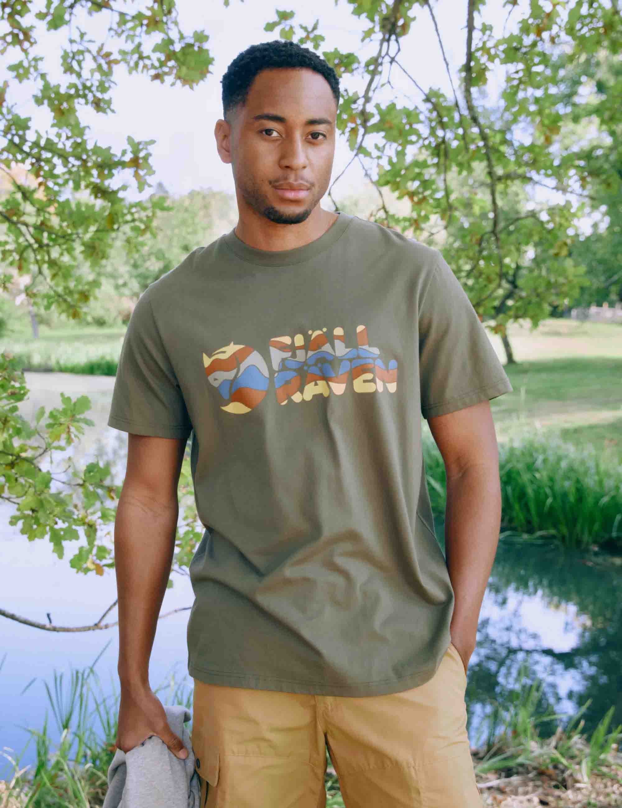Fjallraven Multi Logo T-Shirt - Laurel Green