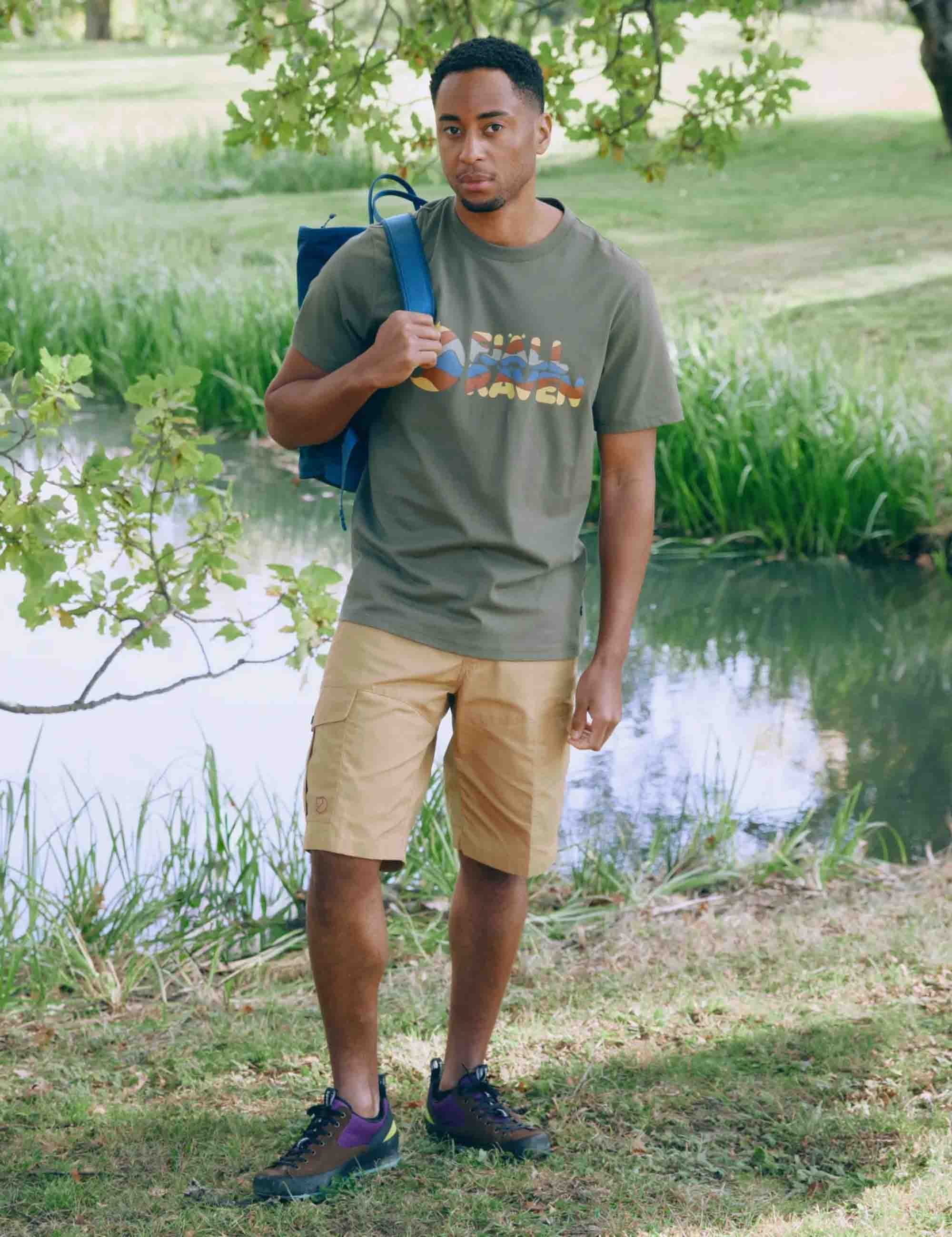 Fjallraven Multi Logo T-Shirt - Laurel Green