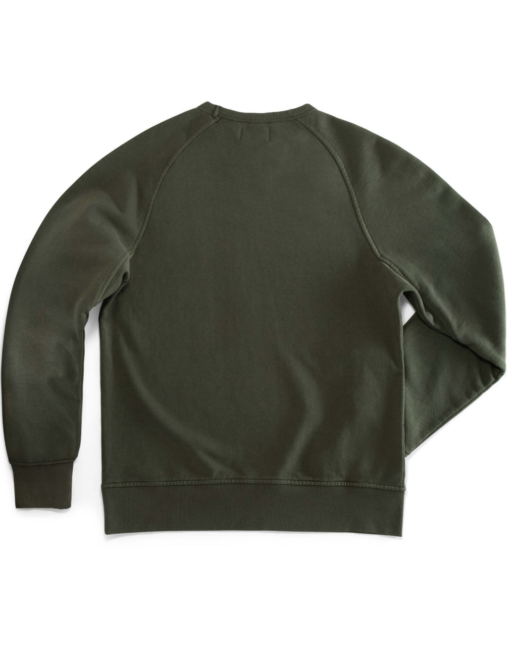 Finch Saddle Sleeve Crew Sweat - Forest Green
