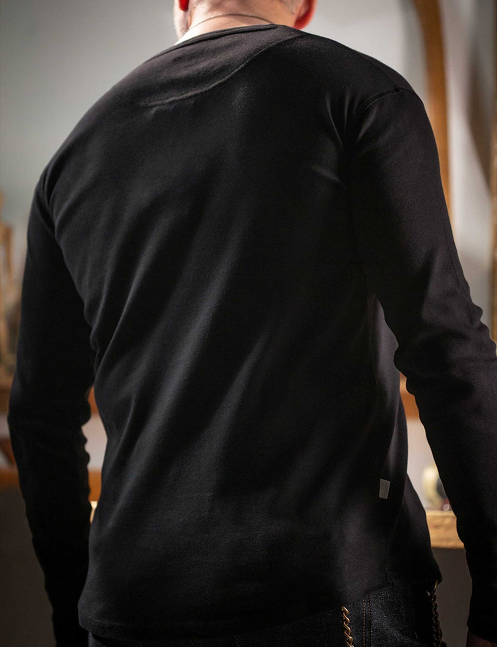 The New Elder Henley Shirt - Black