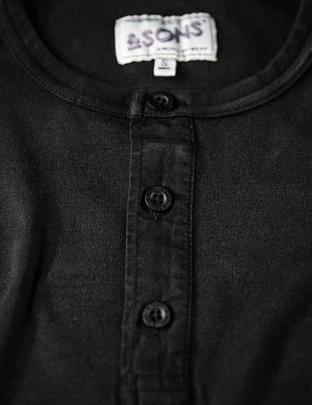 The New Elder Henley Shirt - Black