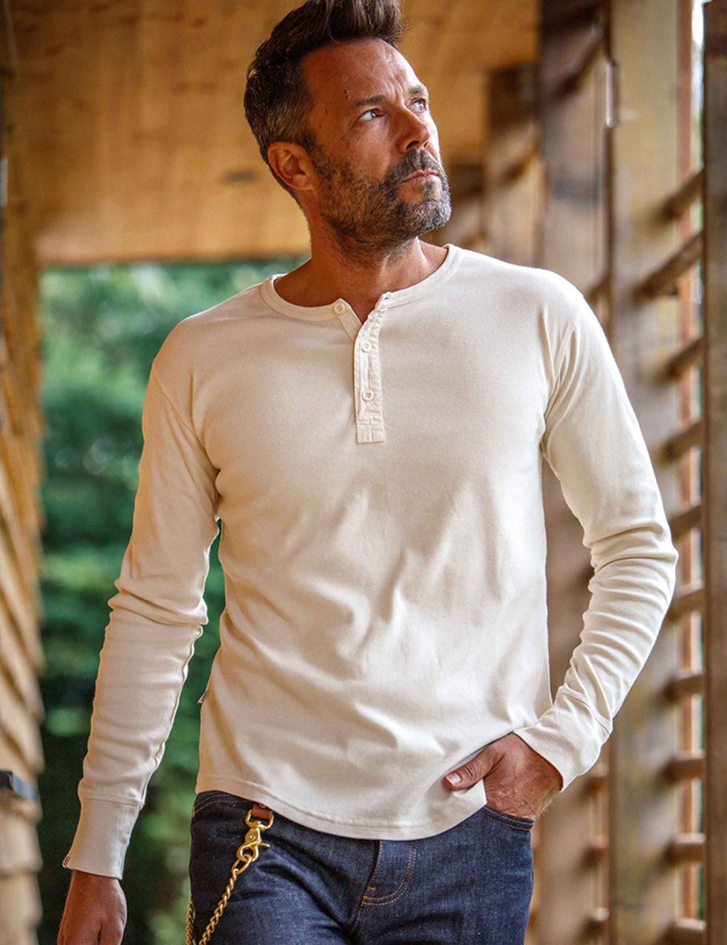 The New Elder Henley Shirt - Raw