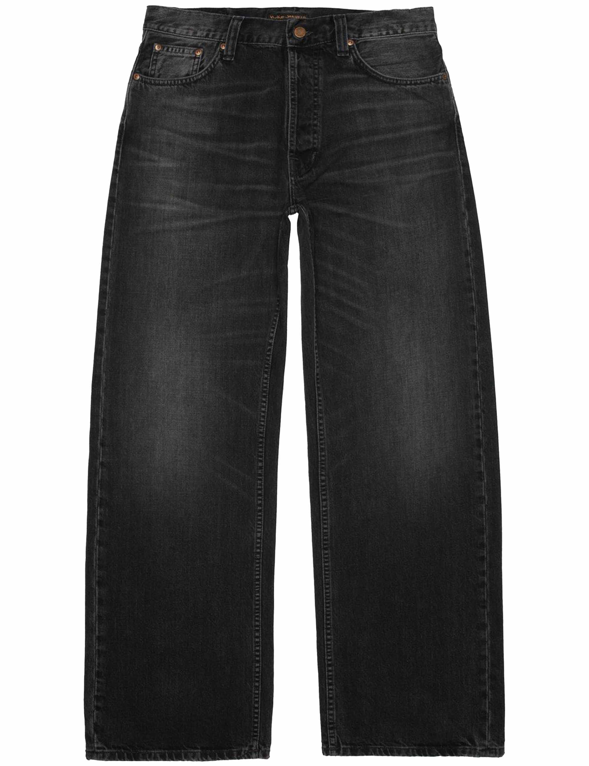 Nudie Jeans Loud Larry Jeans - Black Storm Wash