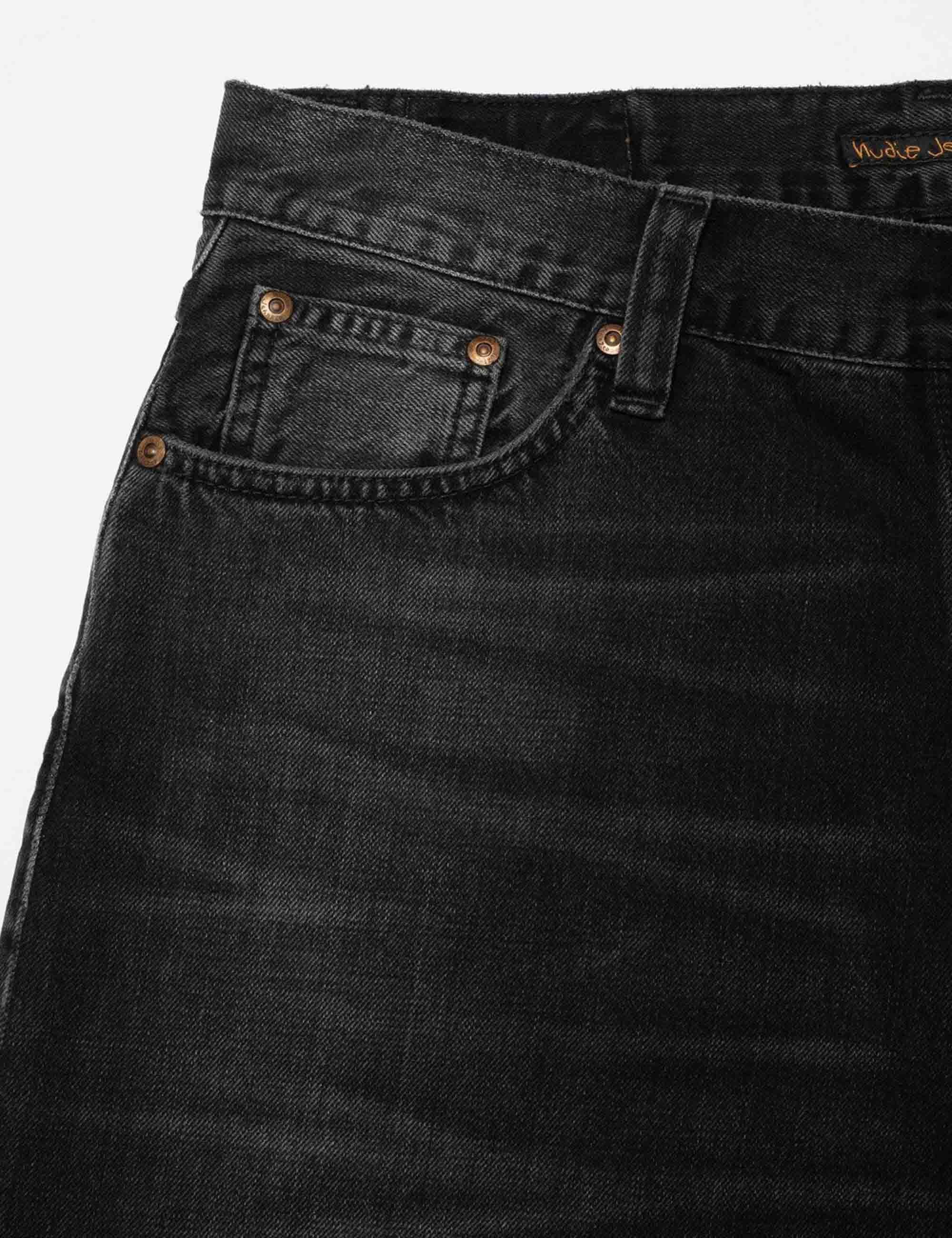 Nudie Jeans Loud Larry Jeans - Black Storm Wash