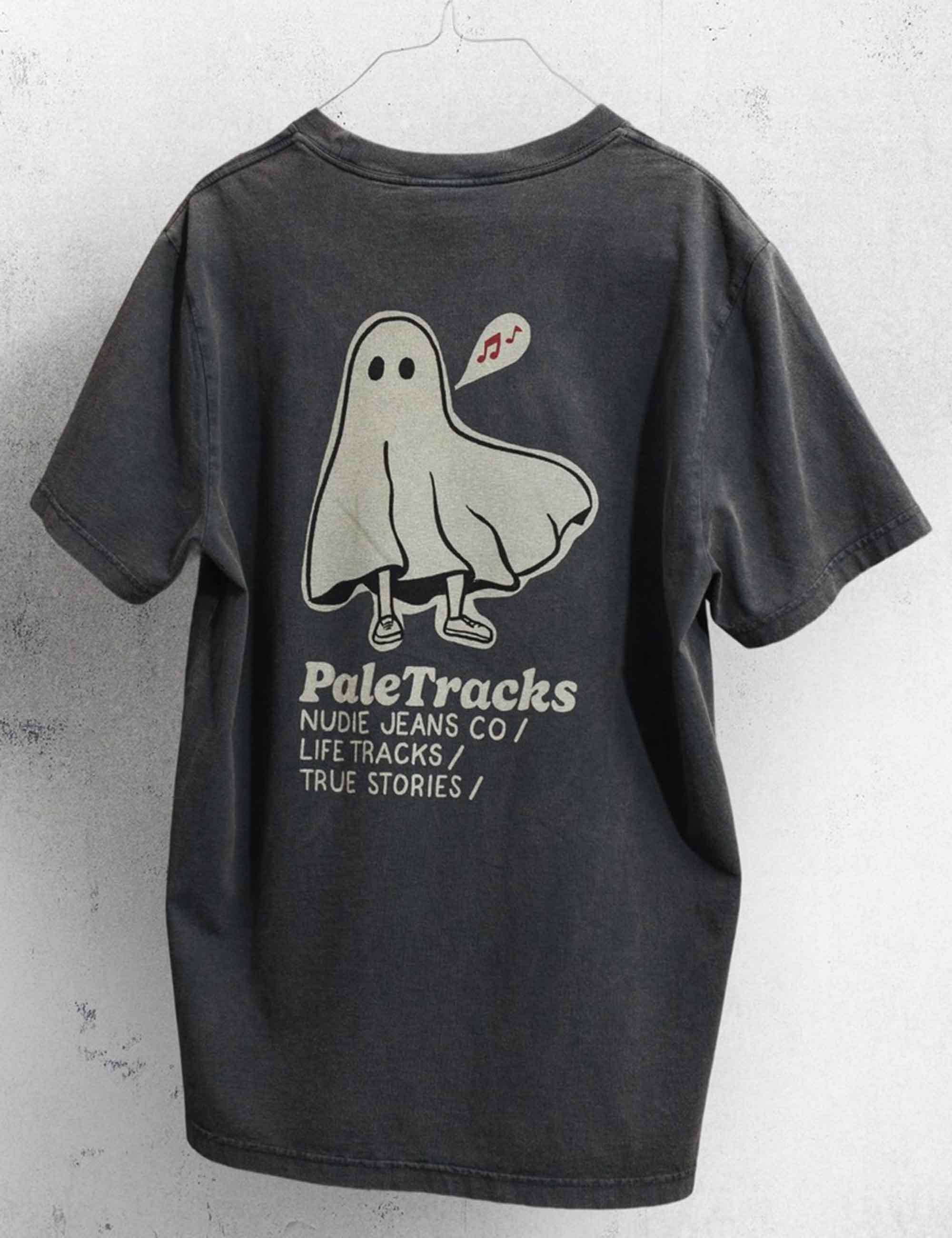 Nudie Jeans Roy Pale Tracks T-Shirt - Anthracite