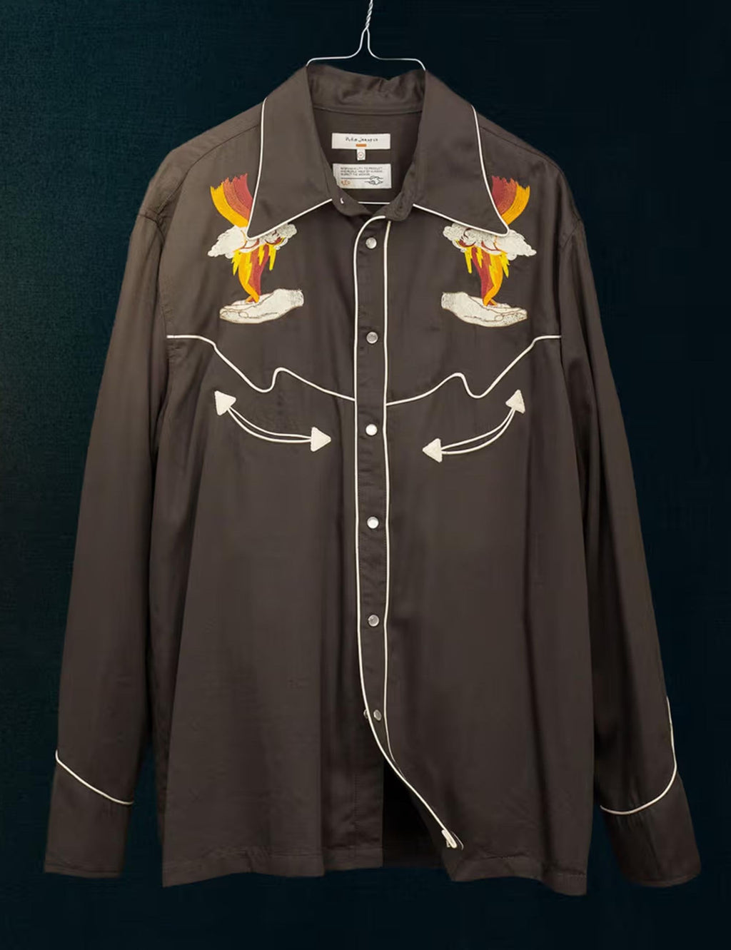 Gonzo Western Shirt - Sunburns Black/Brown
