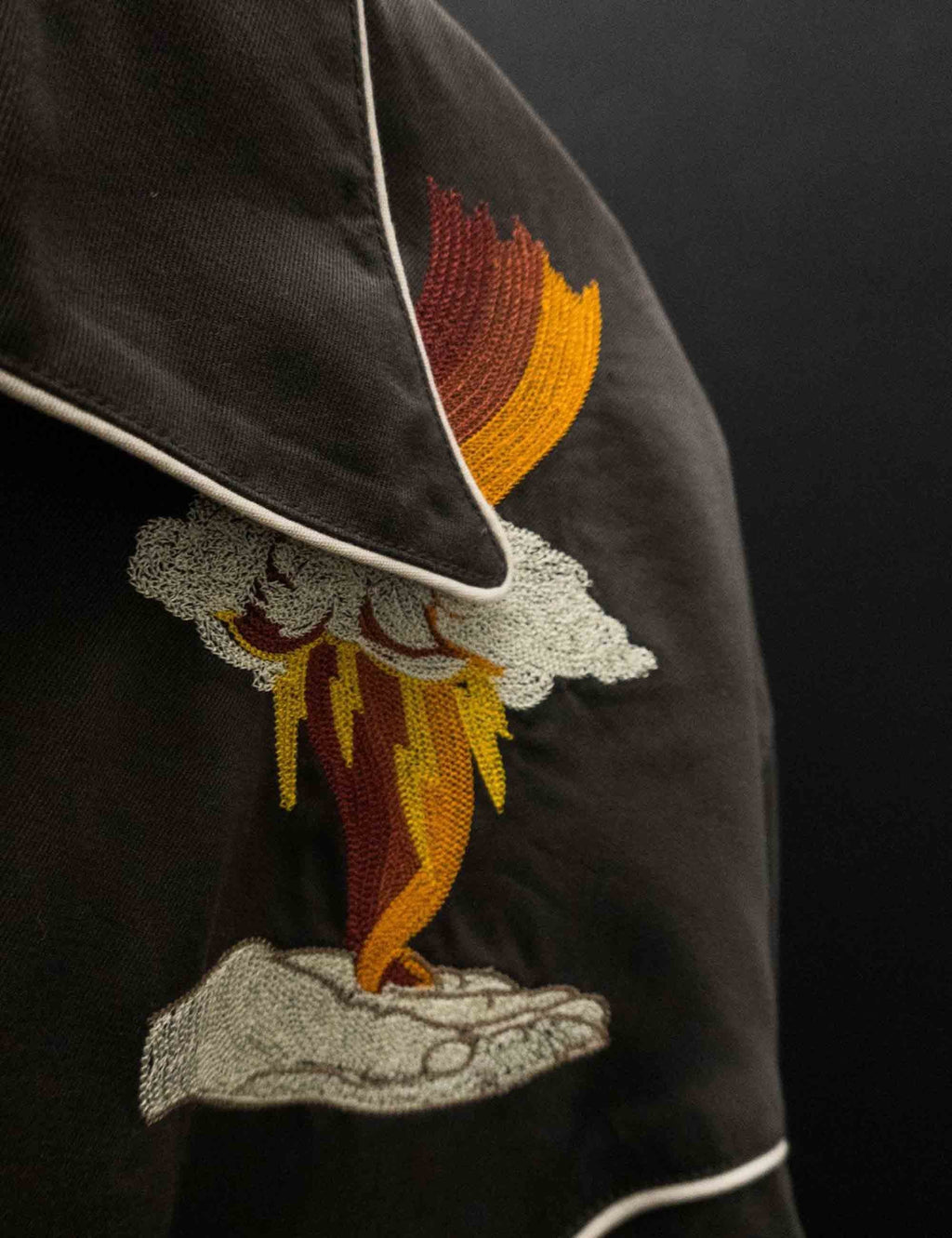 Gonzo Western Shirt - Sunburns Black/Brown