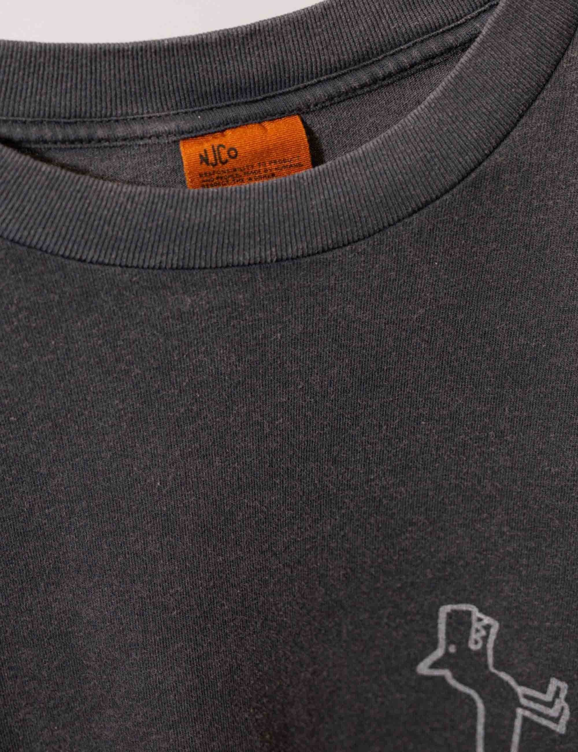 Nudie Jeans Koffe Scratched Tracks T-Shirt - Anthracite