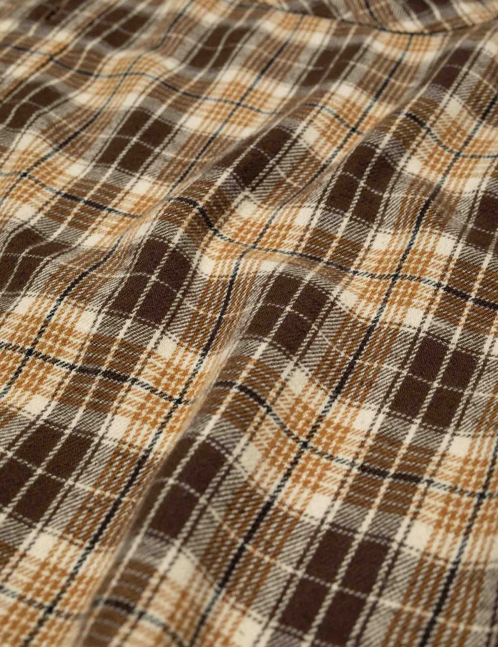 Julian Worker Check Shirt - Brown