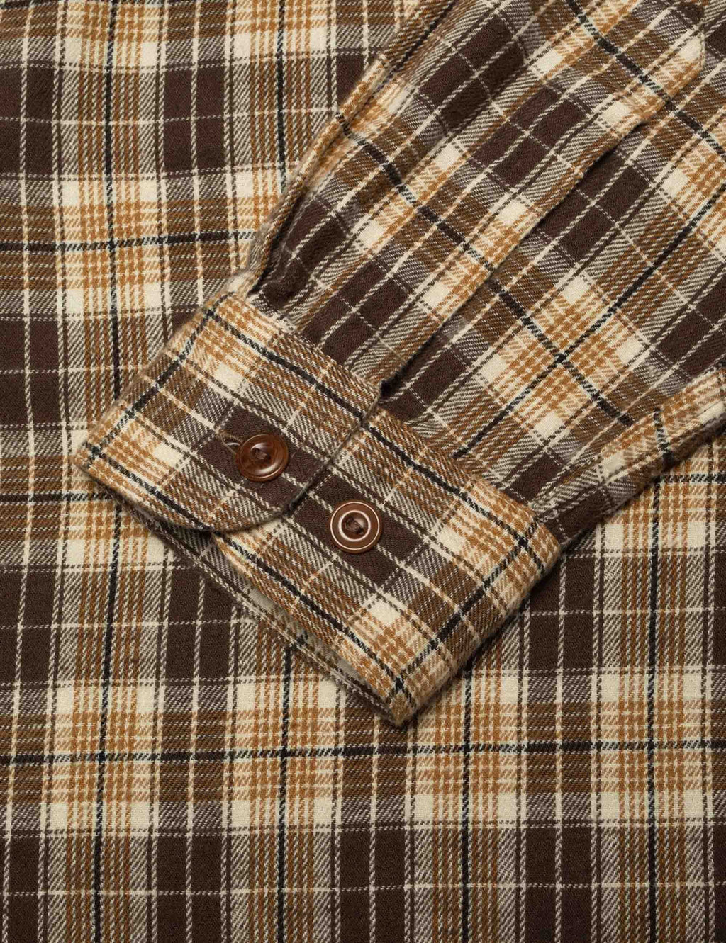 Julian Worker Check Shirt - Brown