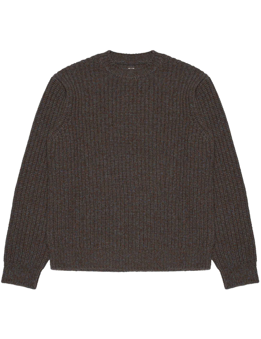 August Chunky Crew Neck Knit - Brown
