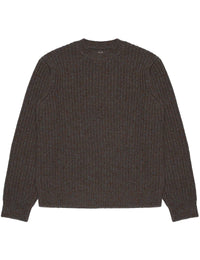 August Chunky Crew Neck Knit - Brown