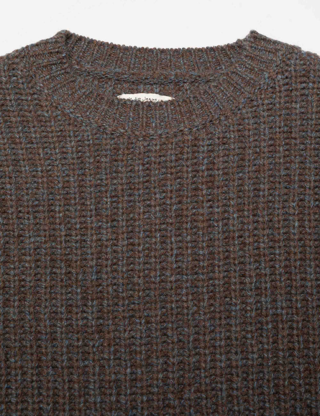 August Chunky Crew Neck Knit - Brown