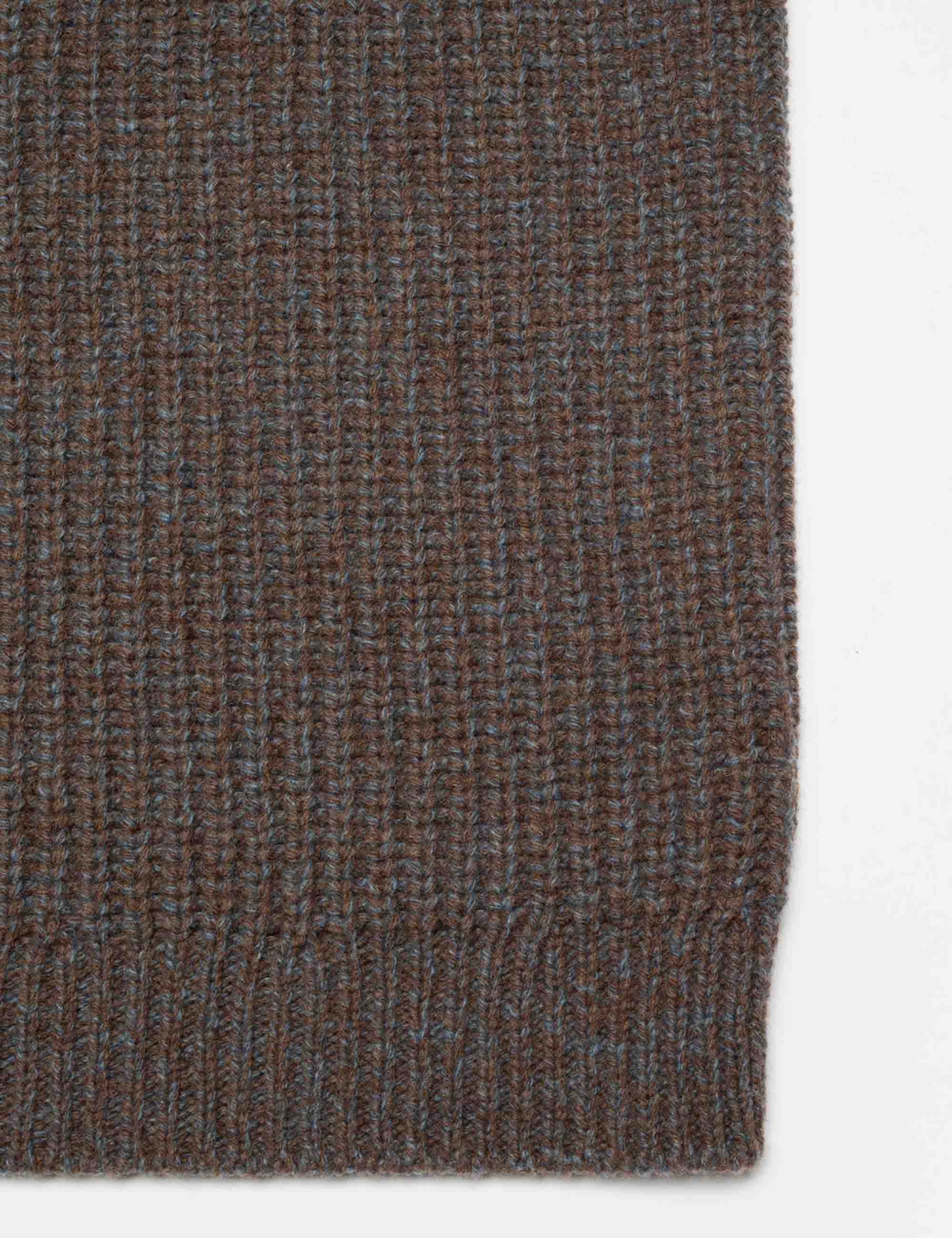 August Chunky Crew Neck Knit - Brown