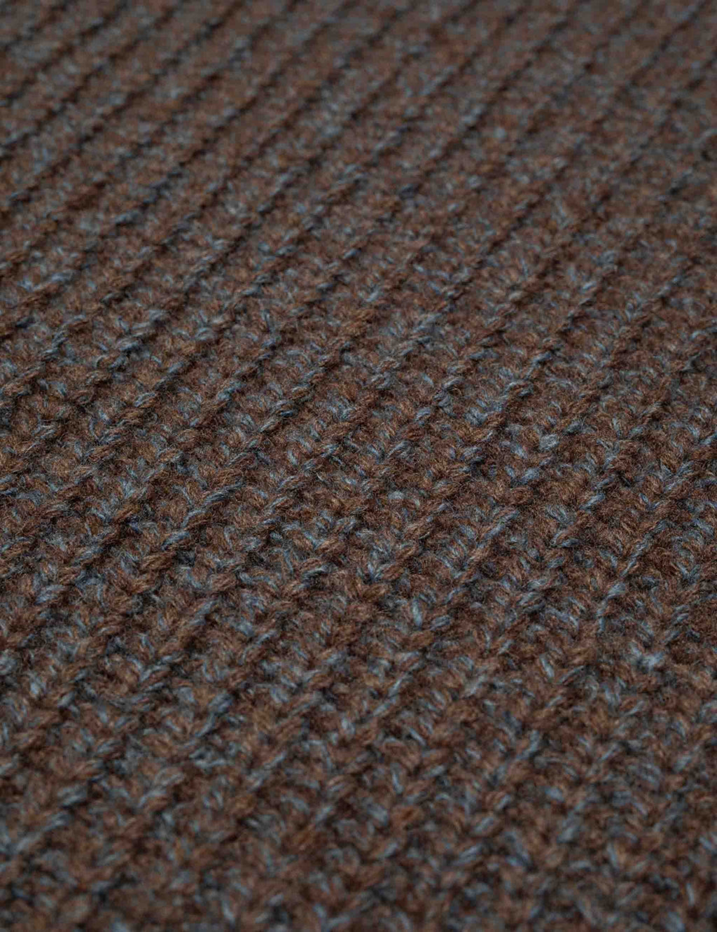 August Chunky Crew Neck Knit - Brown